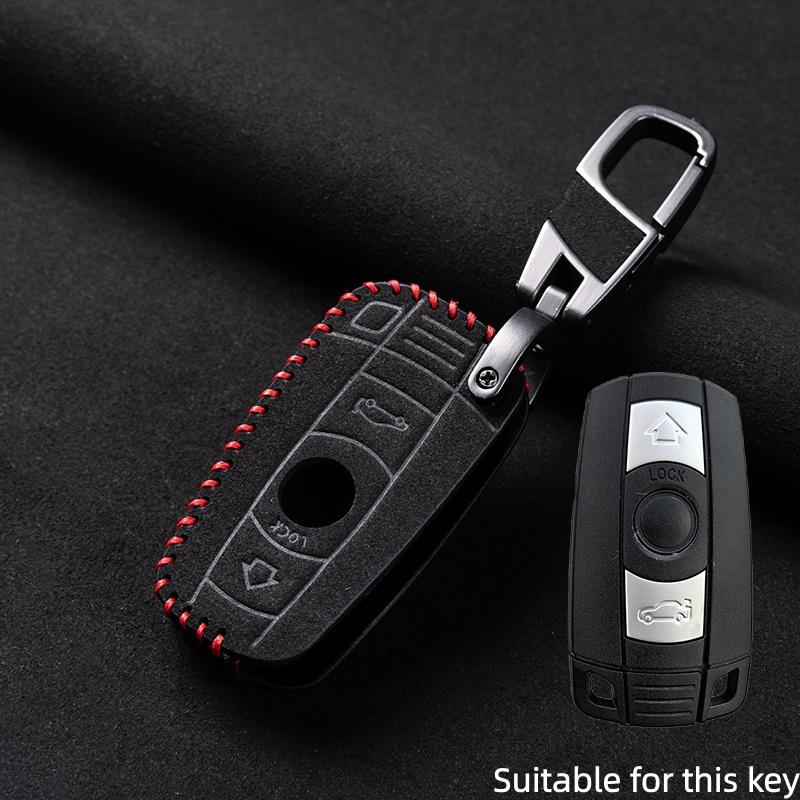 Чехол-брелок для ключа автомобиля Для Bmw E60 E61 E70 E81 E87 E90 E91 E92 X1 X5 X3 1 3 5 6 Серии Z4 Кожаный Защитный Корпус Аксессуары