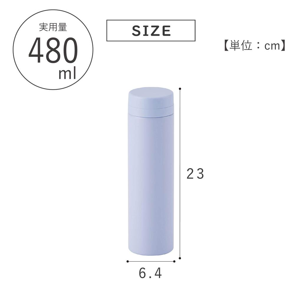 Бутылка для воды Takeda Corporation Blue xx 23 см Кружка-бутылка 480 мл [Кружка-бутылка] 6.4 6.4 MGB-48BL