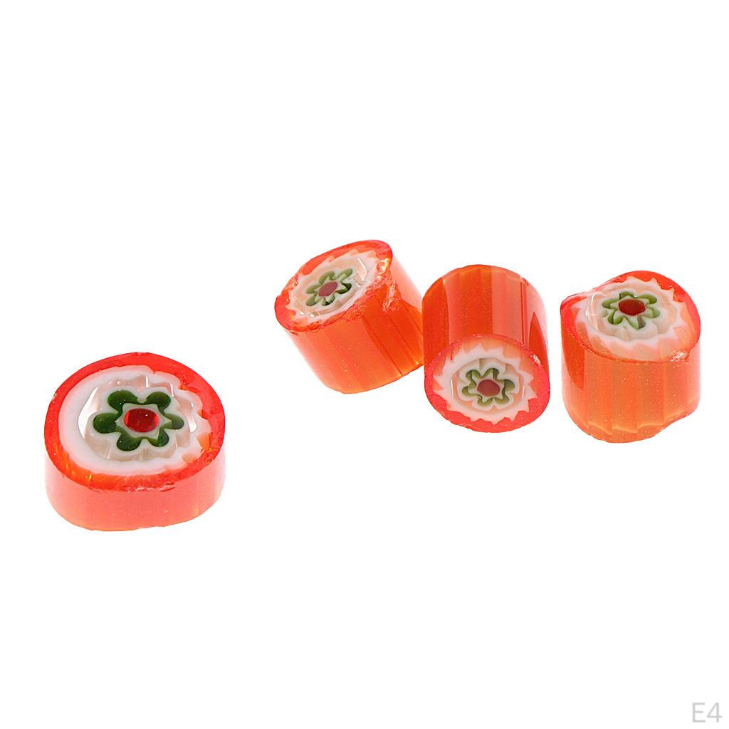 20 г / Упаковка Стекло Миллефиори / Стекло для фьюзинга Россыпные бусины - Поделки DIY Со свежим цветом и цветочным дизайном