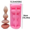 Taper Candle Silicone Mold Roman Pillar Soy Wax Mould Abstract Geometric Craft Wedding Decor DIY Irregular Vase Gypsum Party Favors Gifts