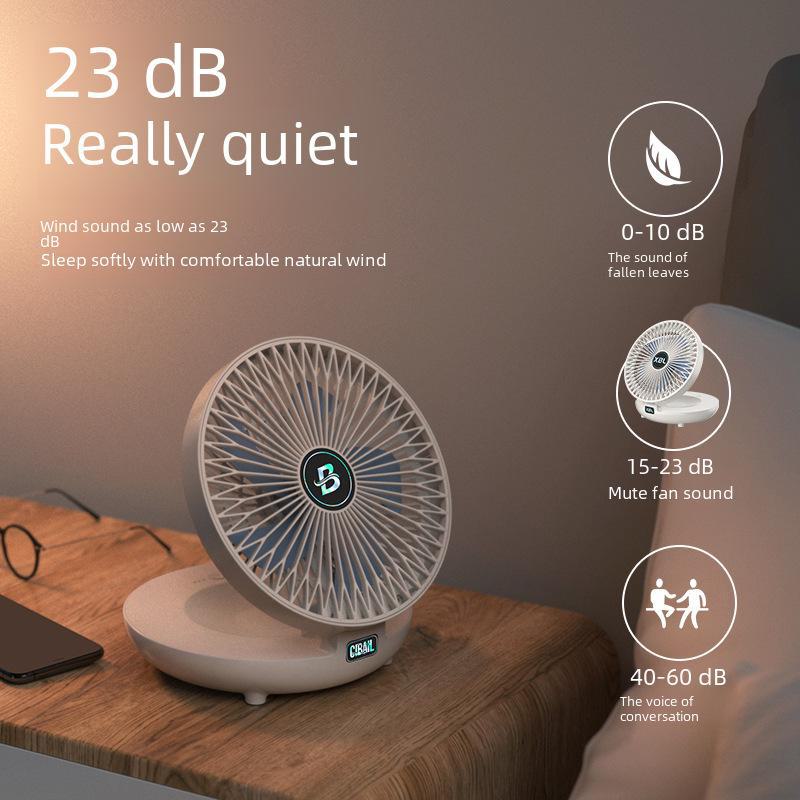 2023 USB Mini Silent Desktop Fan – High Power, Compact Design for Home & Office