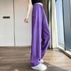 Women's 2025 Yellow Slimming Sweatpants - New Fashionable Casual Straight-Leg Wide-Leg Pants for Dance & Sports.