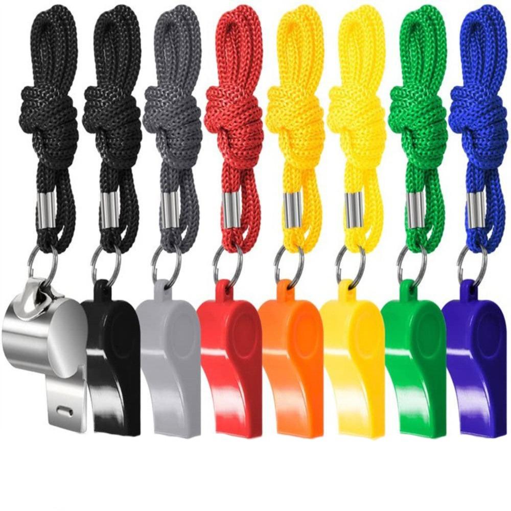 Football With Lanyard Professional Outdoor Survival Tool Cheerleading Tool Referee Whistle Whistle