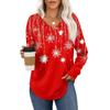 Women's Retro Printed Fashionable Long-sleeved Top