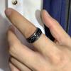 Rotate Rotating Anxiety Fidget Rings Titanium Stainless Steel Chain Spinner Finger Ring For Men Blue Gold Color Black Punk