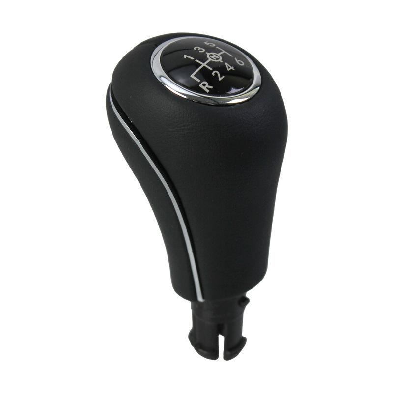 PU Leather and Plastic 6 Speed Gear Shift Knob Designed for Mercedes-For C-Class W203 W204 For Shifter Assembly