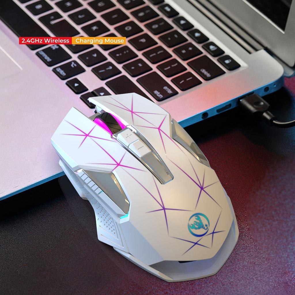 Wireless Keyboard and Mouse Set 2.4G Colourful Backlit Keyboard BT Wireless Office Gaming