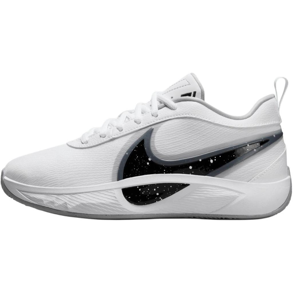 Nike Детские баскетбольные кроссовки Giannis Freak 6 с низким верхом, устойчивые к истиранию, бело-черные кроссовки FQ7378-101