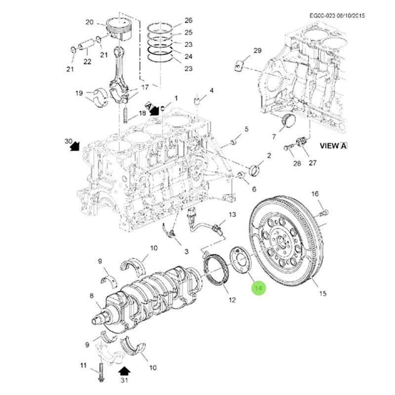 T-Top-Rated-Crankshaft Signal Plate 55574781 55561766 Forchevrolet Cruze Aveo Sonic Opel Astra Mokka 616214 616348