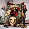 Personalized Custom Name Blanket - Billy the Puppet Print Design,Blanket for Sofa,Bed,Travel,Camping - Soft and Warm, Great Gift