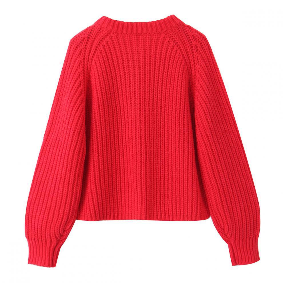 2025 Autumn Women's Long Sleeve Knit Cardigan Sweater Top - European & American Style