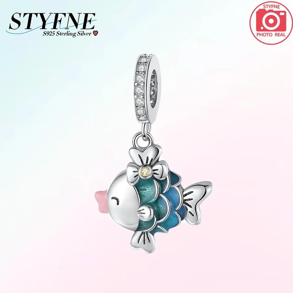 Exquisite Pendants Woman Gift Shell Luminous Beads Crab Octopus Copper Charms Fit Original Bracelet Diy Jewelry Making