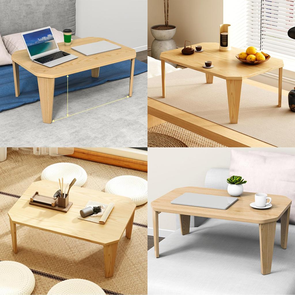 PluieSoleil Складной кофейный столик 80 см шириной x 40 см глубиной x 33 см высотой, большой складной стол с функцией фиксации для дополнительной устойчивости, простой дизайн, не требует сборки, высокий,