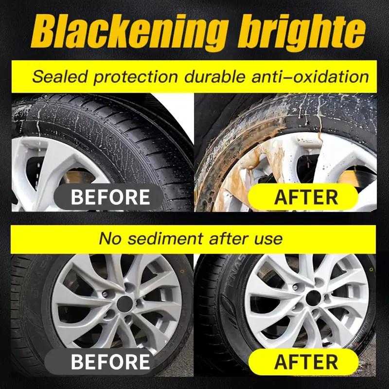 Воск для восстановления шин и пластика - Придает глубокий блеск шинам и выцветшему пластику, подходит для автомобильных бамперов, резиновых уплотнителей, дверных панелей