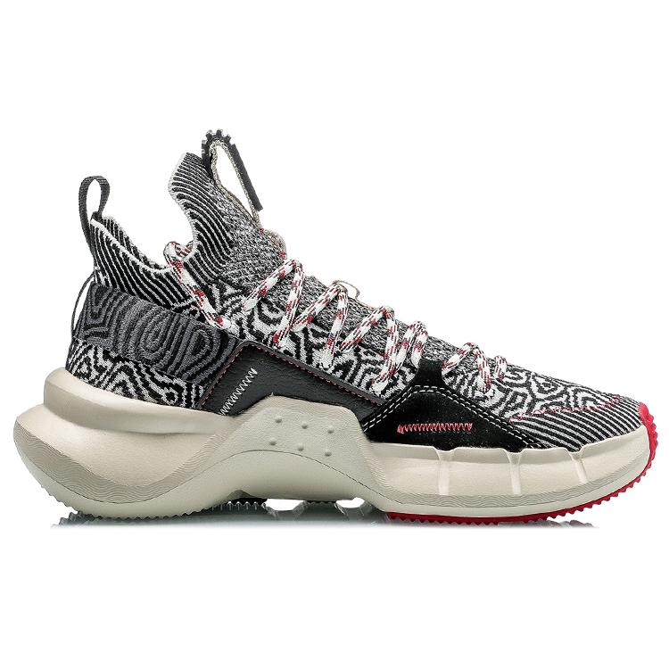 Li Ning Коллекция для Недели моды в Нью-Йорке, Essence 2.3 Низкие повседневные кроссовки Женские Черно-белые AGBP092-8