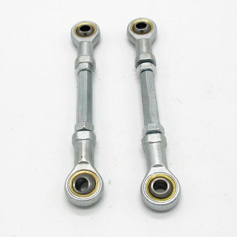 2Pcs Steering Shaft Tie Rods Kit with Hand Tie Rod Ball Joints Steering Suspension M8 for Electric Mini ATV Go Kart Quad