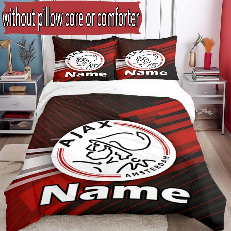 3pcs Duvet Cover Set (1*Duvet Cover + 2*Pillowcase, Without Core), Custom Name Ajax Pattern Bedding Set, Home Bedroom Decor Gift