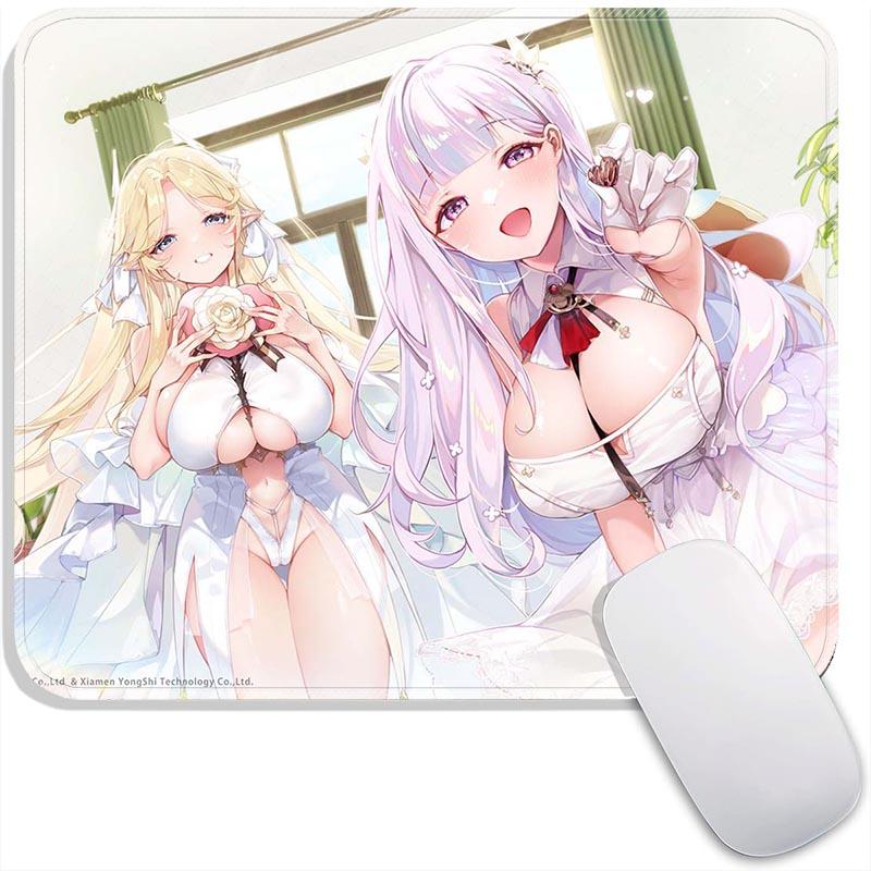 Стандартная игровая поверхность для мыши Аниме Azur Lane Ульрих Эльзас Азума Маленькая игровая поверхность для мыши Дорожная подкладка для мыши Плимут Нескользящие офисные коврики для мыши