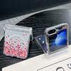 3 шт. складной противоударный чехол для Samsung Z Flip6 Flip5 Flip4 для Magsafe Magnetic Colorful Love Hearts Pattern Clear Hard Pc Slim Case Cover