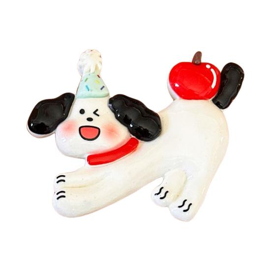 Мультяшная собака смола магнит на холодильник DIY кошка 3D котенок щенок магнитный