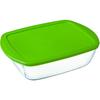 PYREX - COOK&STORE - Plat Rectangulaire En Verre Avec Couvercle 28*20 Cm