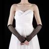 2 Pairs Sexy Underwear Accessories Mesh Long Gloves All-match Dress Accessories Adult Sexy Supplies