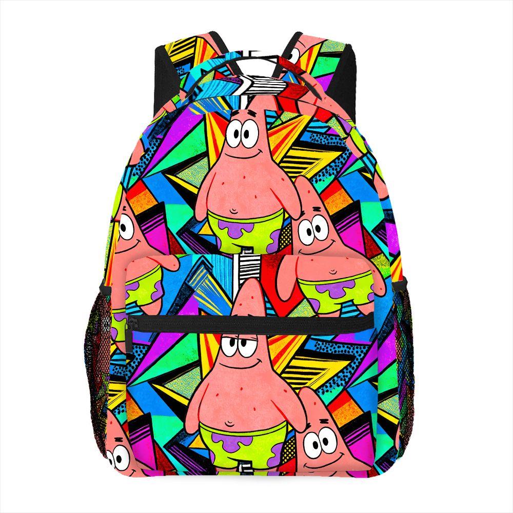 Patrick Star Backpack Cartoon SpongeBob SquarePants School Bag for Teens Lightweight Travel Laptop Backpack