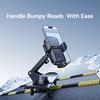 USAMS ZJ086 Car Dashboard Phone Mount One-Touch Release Rotating Phone Holder Support Horizontal/Vertical Views