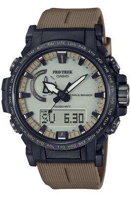 Часы Climber Line Радиоуправляемые Солнечные Биопластик Темный Цвет Койота [Casio] [] PRW-61LD-5JF Мужские