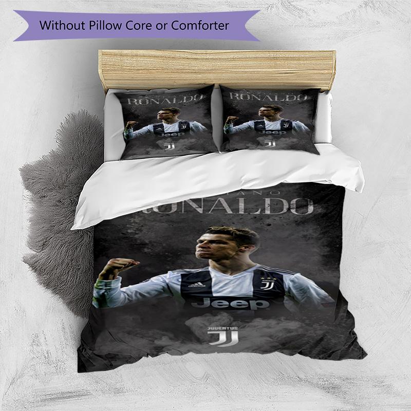 Ronaldo's Cb7 Ronaldo Celebration Bedding Set, Breathable Duvet Cover with Pillowcases, Soft Bed Linen for Bedroom Home Decoration, Perfect Festival B