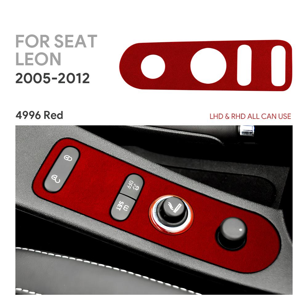 blsh7 Top Suede Trim Sticker For Seat Leon Altea 2005 2006 2007 2008 2009 2010 2011 2012 LHD RHD Car Door Lock Gear Shift Accessories