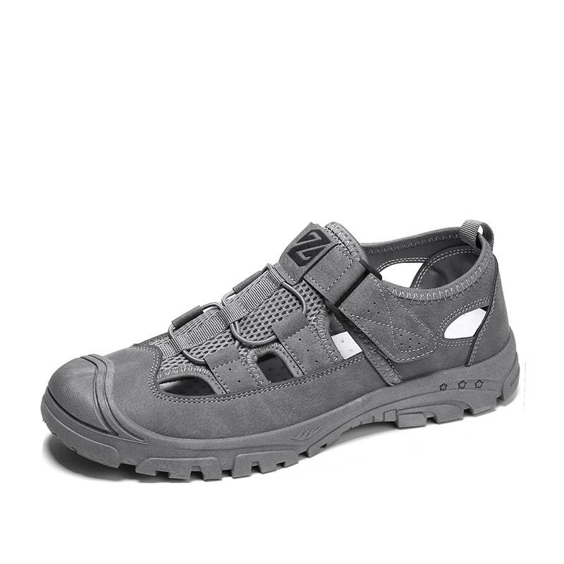 2025 Outer Penetration Air Men's Sandals Wild Hollow Sandals Men Summer Wear-resistant Non-slip Toe Cap