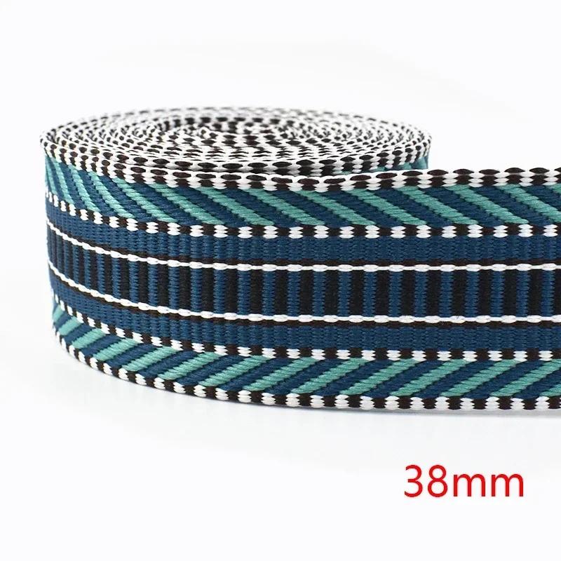 2/3/5M Meetee 38/50 мм Жаккардовая Полиэстеровая Лента-стропа По Метру Декоративная Лента-стропа Ремень для Рюкзака Швейные Аксессуары для Одежды