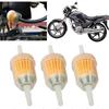 LIKENNY Universal Fuel Filter for Car & Motorcycle Gas Filter Hose Inner Diameter 6mm