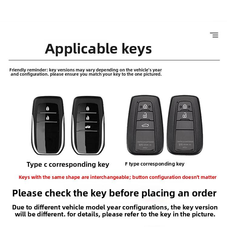 Suitable for the new Crown Land Cruiser keycase dedicated to S8 Land Cruiser Luxury Flagship Edition car bag buckle shell JH8