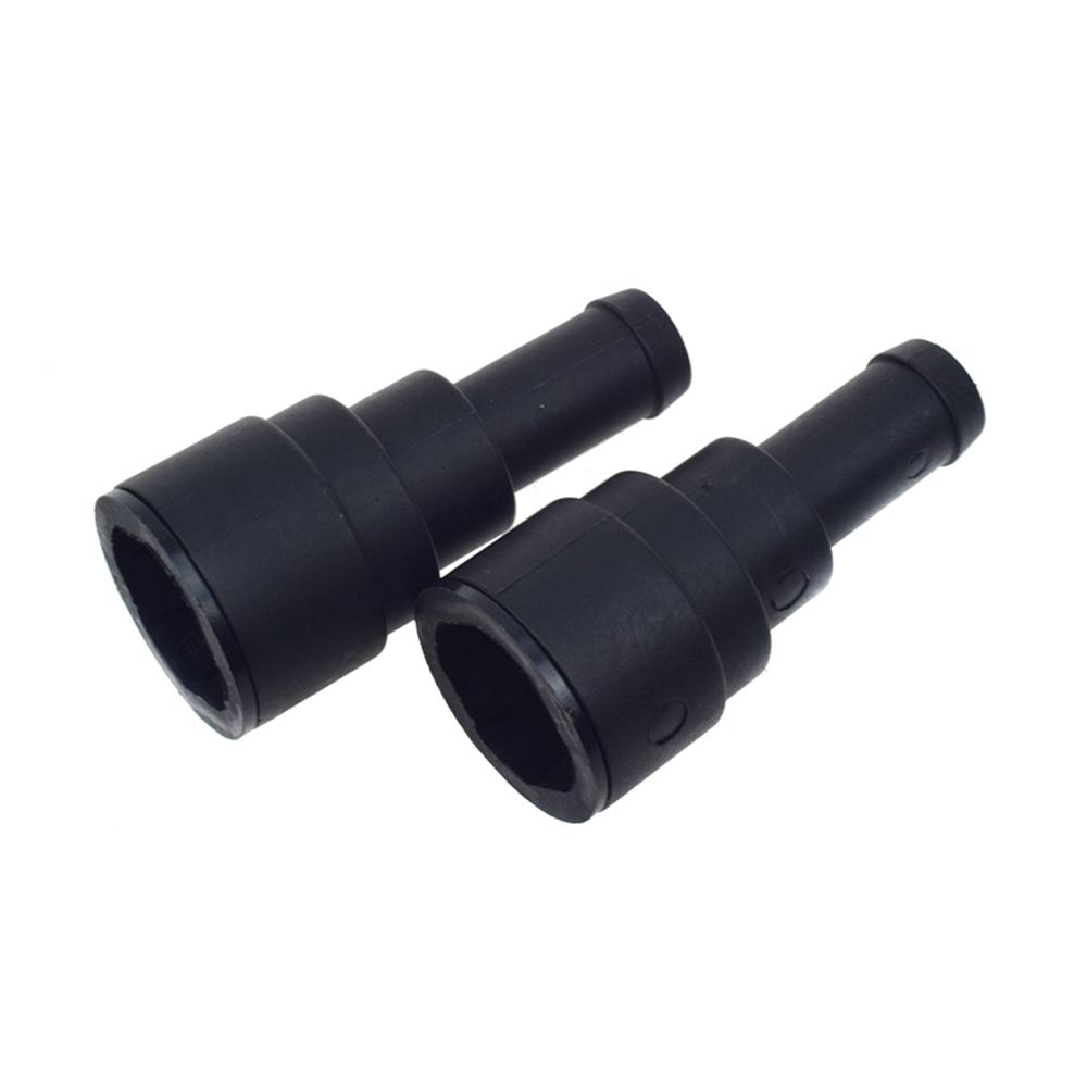 2x Heater Core Coolant Hose Connector For Chevrolet Silverado GMC Sierra 1999-13