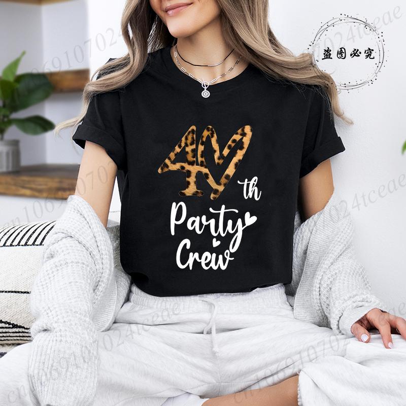 UnisexS Casual TShirts Its My 40th Birthday Leopard Print TShirt Short Sleeve Top Casual Wear Birthday Party Graphic Tee Tops