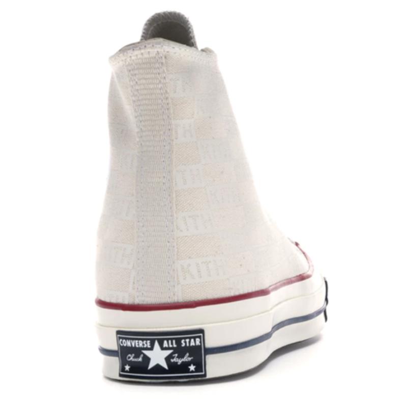 KITH x Converse 1970s Chuck Taylor All Star Удобные и универсальные высокие парусиновые кеды унисекс белые