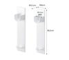 Yamazaki Magnetic Bathroom Clothes Drying Pole Holder of 6cm W x D x 23cm Bathroom Indoor 4917 (Set 2), White, Approx. 3.5cm H, Mist, Drying, Drying,