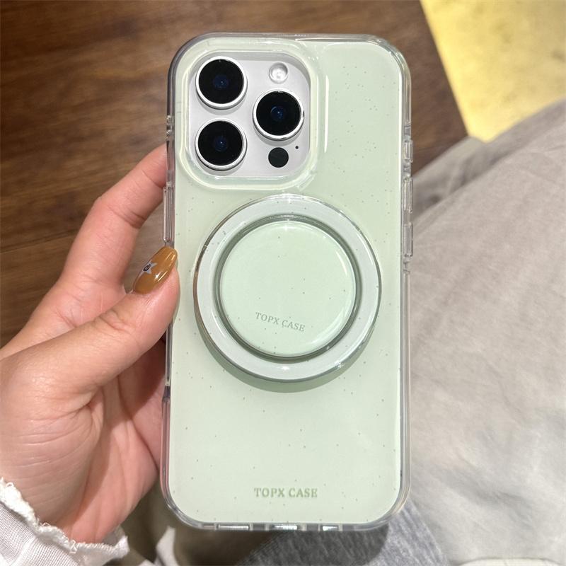 Модный Макарон Милый Цвет Магнитный Чехол для Телефона для iPhone 16 Pro 15 14 17 Pro Max Задняя Крышка с Подставкой Держателем Чехлы для Magsafe