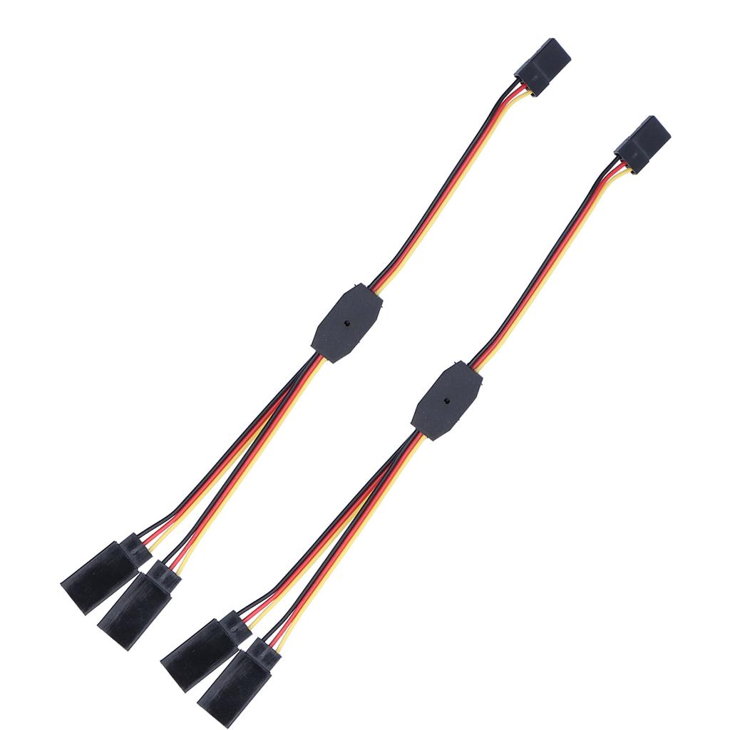 10 шт. Сервоприводный разветвительный кабель ПВХ изоляционный гибкий прочный широко используемый сервопривод Y-кабели для рулевого управления
