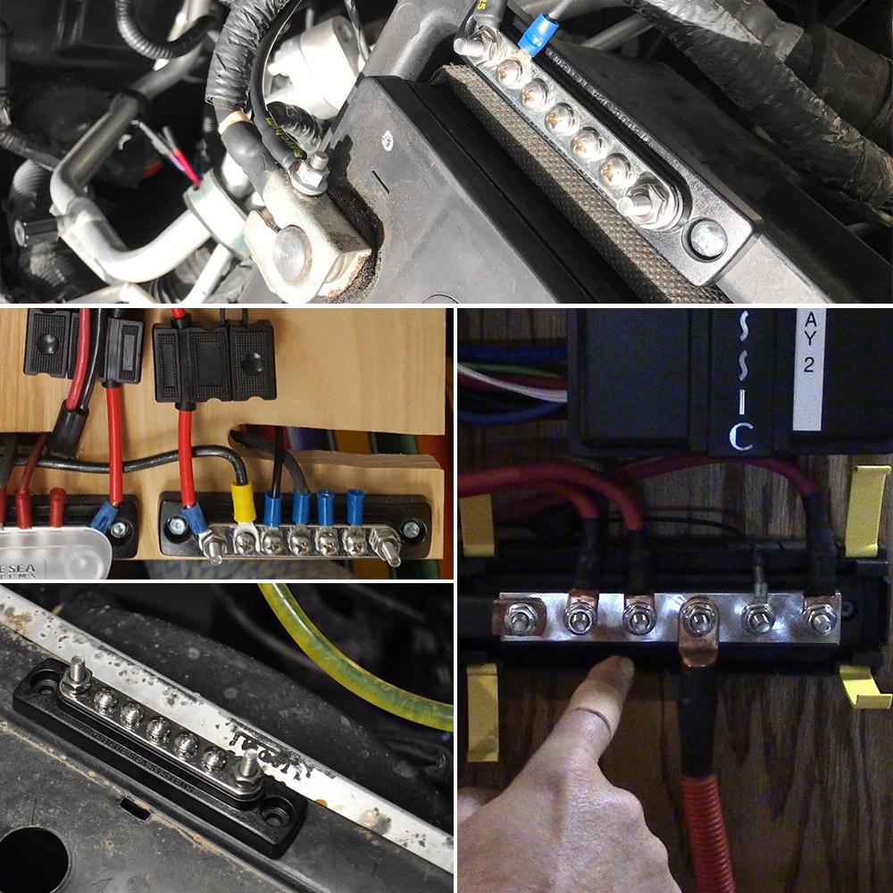 5 винтовых клеммных блоков заземления распределительных комплектов Line Buss