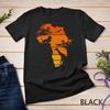Africa Map African Safari Lion Giraffe Vintage Sunset Unisex T-shirt