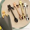 304 Stainless Steel Cat Hanging Coffee Spoon for Café and Home