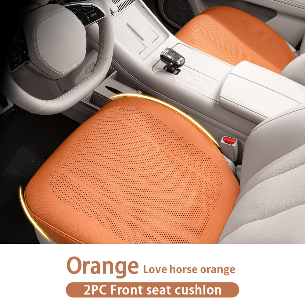 Four Season Universal Car Seat Cushion Leather Protector Mat Breathable High Rebound Sponge Seat Cover Interior Accessories