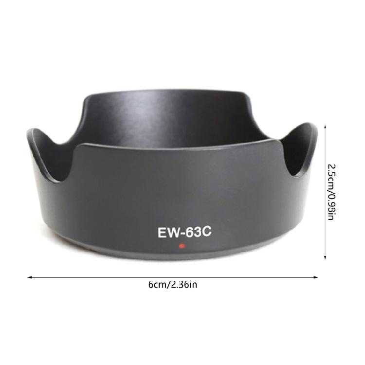 Бленда EW-63C EW63C для объектива EF-S 18-55mm F/3.5-5.6 IS для STM 58mm Camera Lens Co
