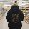 WALKBY FAITH NOTBY SIGHT Women Letter Print Sweatshirt Hoody Hoodies Solid Long Sleeve Brand Casual Ladies Top Fashion Streetwear Clothing