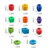 Rainbow Lacing Beads for Toddlers Color and Shape Sorter Fine Motor Skills Early Learning Montessori Toys for Preschool Kids