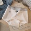 Female Spring and Autumn Pure Cotton 10A Antibacterial Extended Crotch Non Hip Flat Angle Briefs