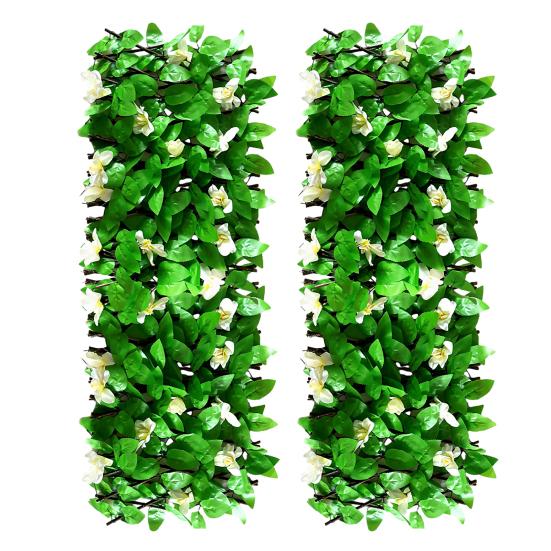 2 шт. искусственные цветы, расширяющиеся садовые панели для цветов, устойчивые к ультрафиолетовому излучению, простая установка своими руками